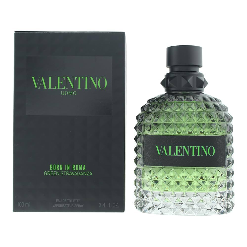 Valentino Born In Roma Green Uomo Stravaganza Eau de Toilette 3.4 oz